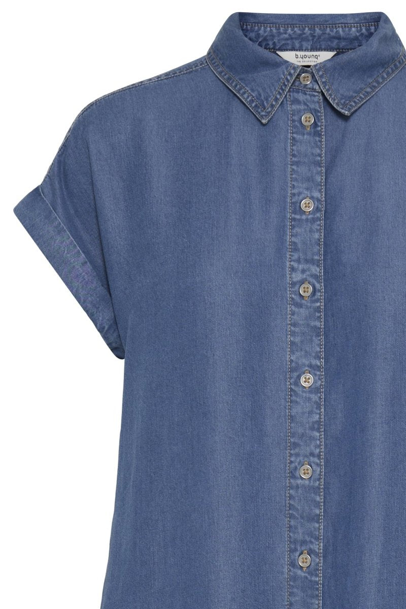 Bykosmo Ss Shirt Dress van b.young – Jurken voor dames | Meisjes Brugge