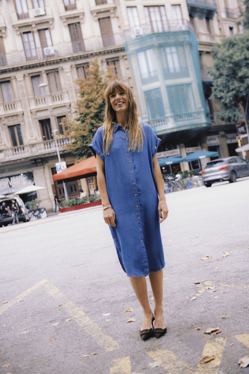 Bykosmo Ss Shirt Dress – Jurken voor dames in kleur | Meisjes