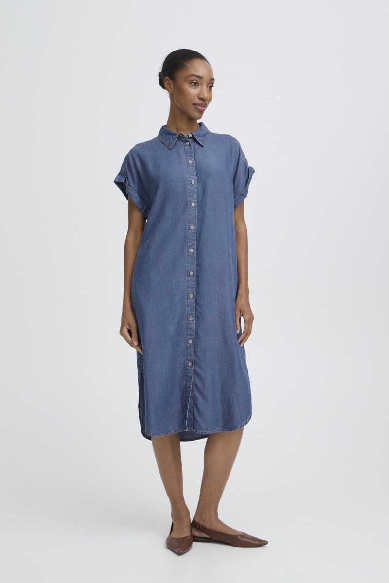 Bykosmo Ss Shirt Dress – Jurken voor dames in kleur | Meisjes