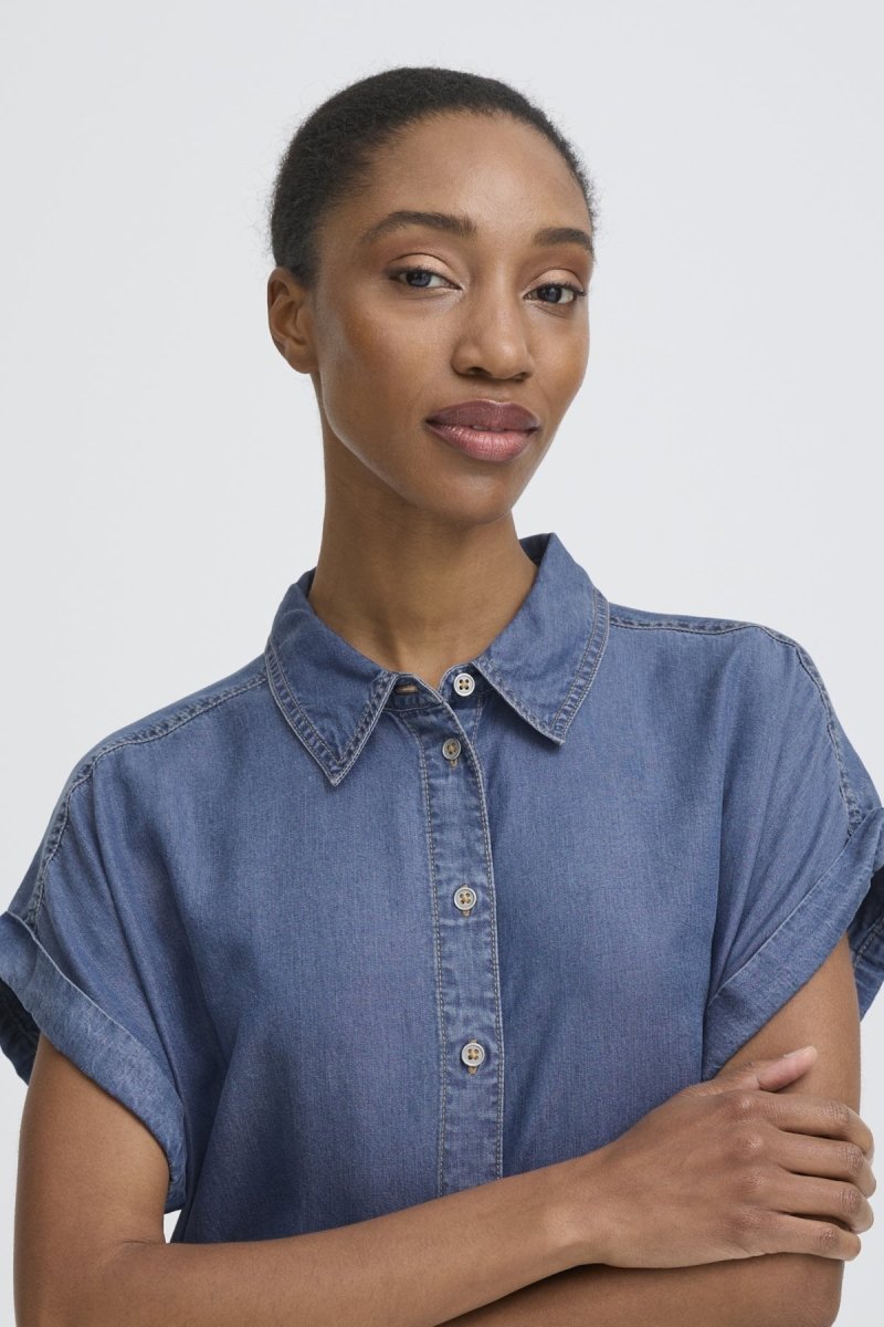 Bykosmo Ss Shirt Dress van b.young – Jurken voor dames | Meisjes Brugge