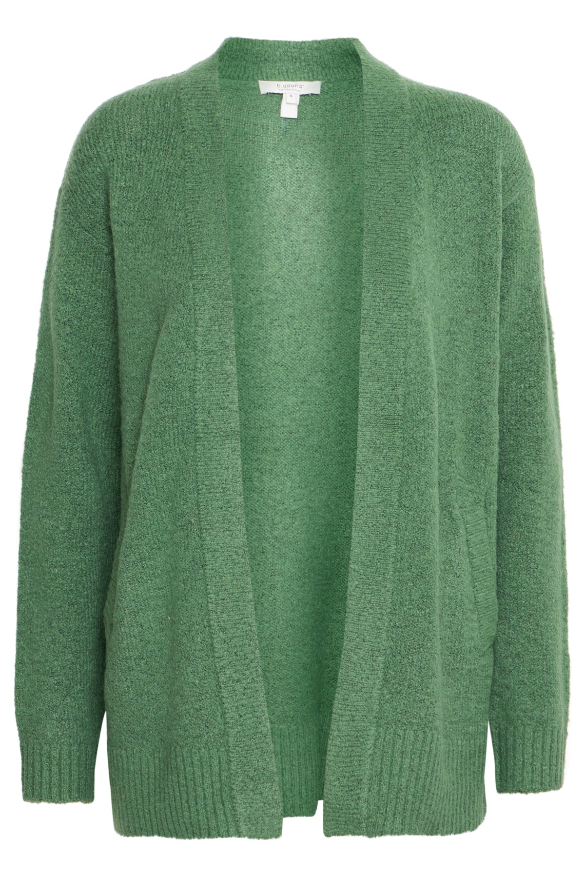 Foliage Green Melange Cardigans - Bymirelle Short Cardigan 2 - AW24 van b.young