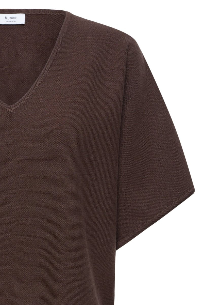 Bymmorla V-neck Short Sleeve - AW26 van b.young – Pulls voor dames | Meisjes Brugge