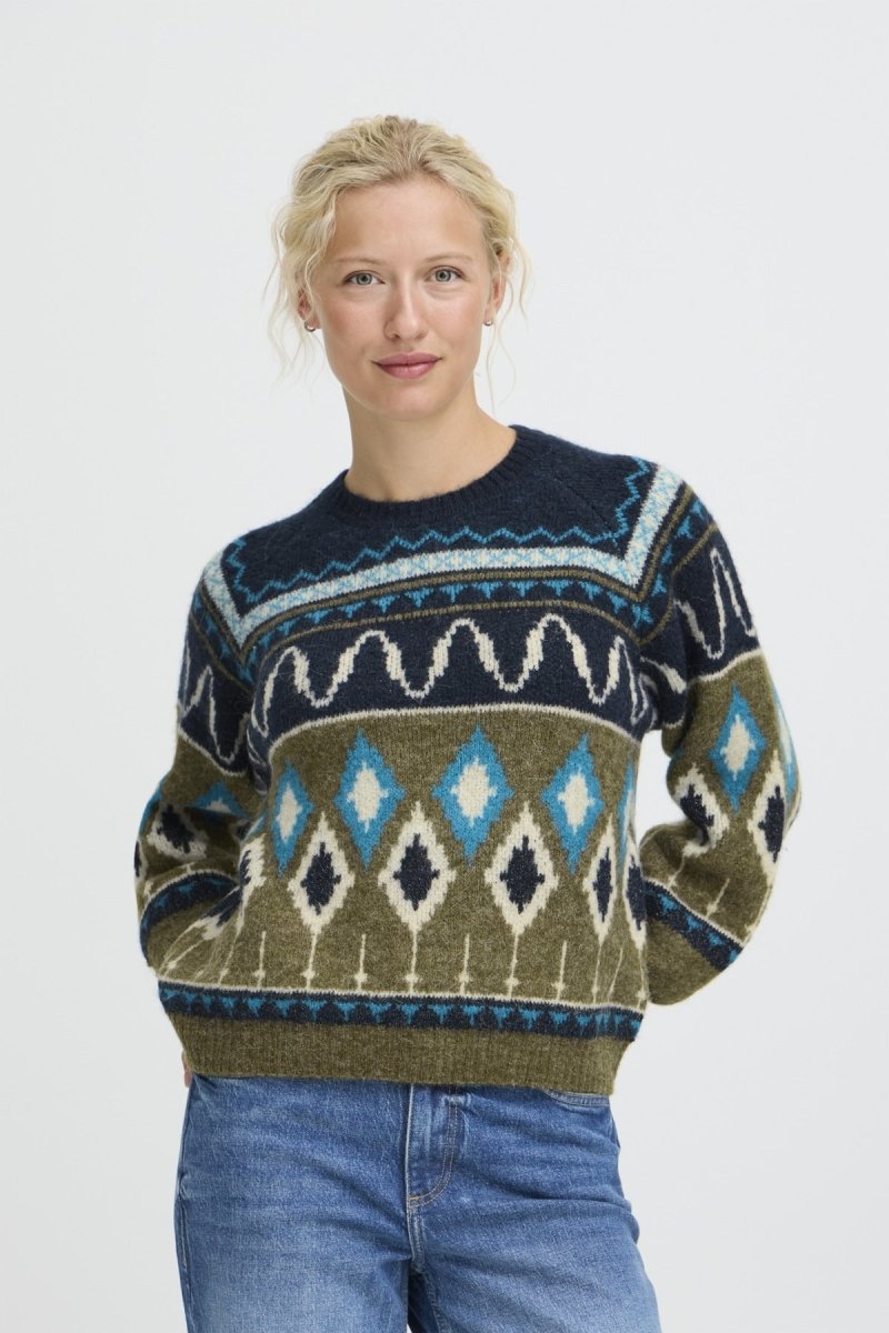 Pulls - Bynafta Jacquard Jumper van b.young