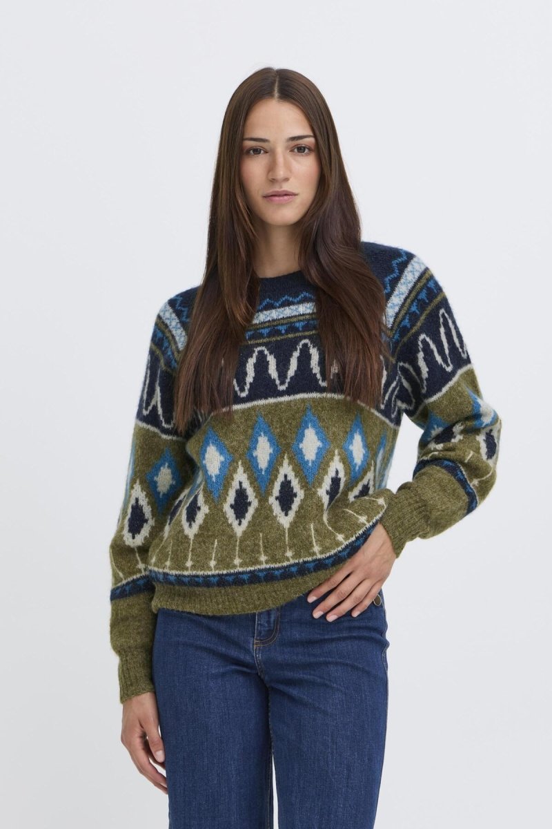 Pulls - Bynafta Jacquard Jumper van b.young