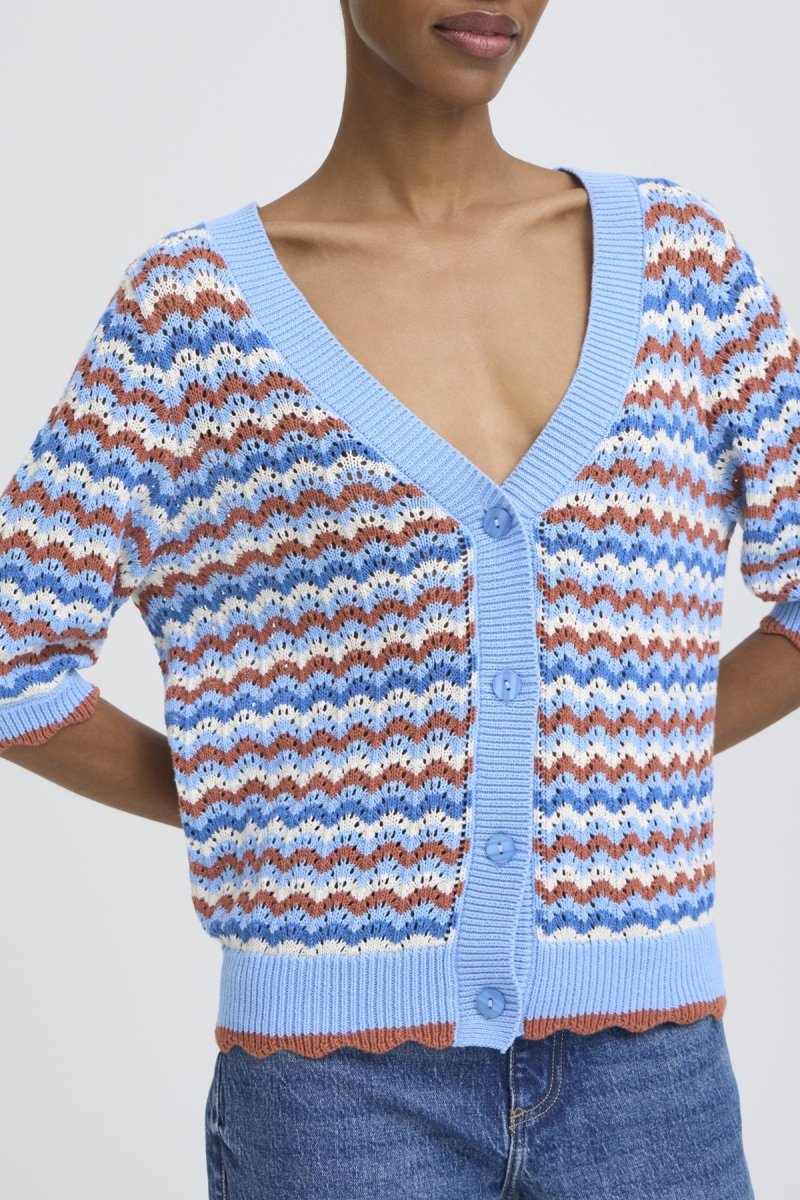Bynero Pointelle Cardigan van b.young – Cardigans voor dames | Meisjes Brugge