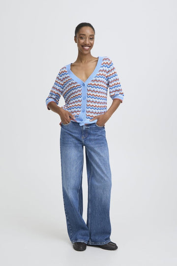 Bynero Pointelle Cardigan van b.young – Cardigans voor dames | Meisjes Brugge