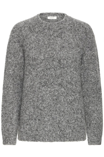 Mid Grey Melange Pulls - Bynyla Ls Jumper van b.young