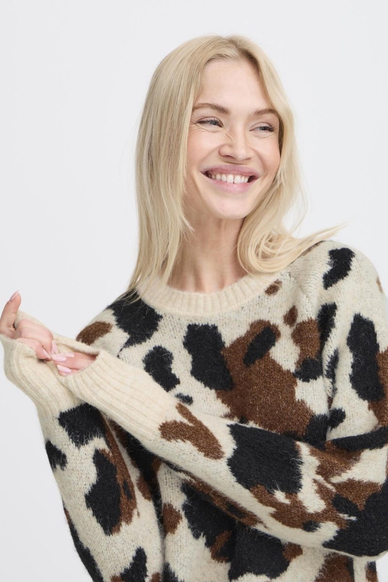 40% Byomea Cow Jumper van b.young – Pulls voor dames | Meisjes Brugge