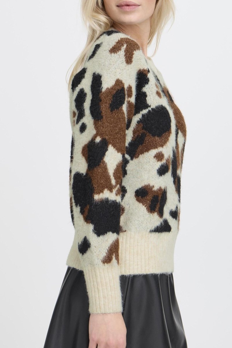 40% Byomea Cow Jumper van b.young – Pulls voor dames | Meisjes Brugge
