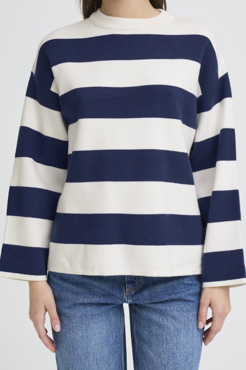 Byotari Stripe Jumper van b.young – Pulls voor dames | Meisjes Brugge