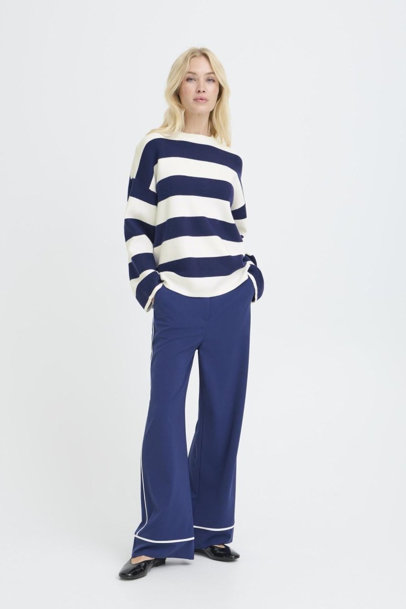 Byotari Stripe Jumper - koop Pulls van b.young bij Meisjes Brugge