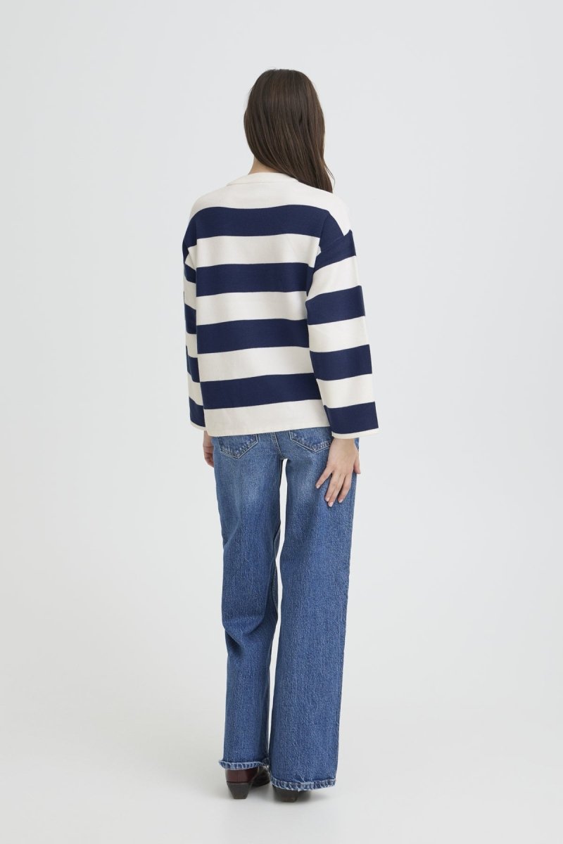 Byotari Stripe Jumper van b.young – Pulls voor dames | Meisjes Brugge