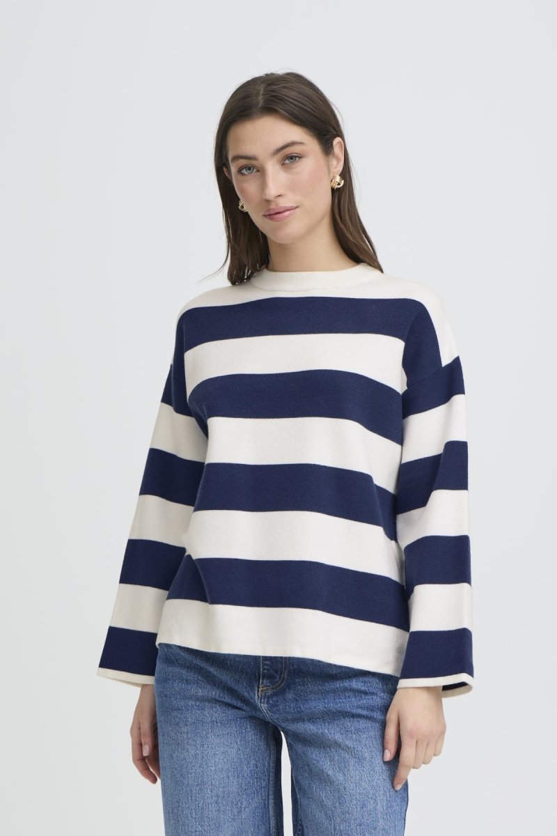Byotari Stripe Jumper van b.young – Pulls voor dames | Meisjes Brugge
