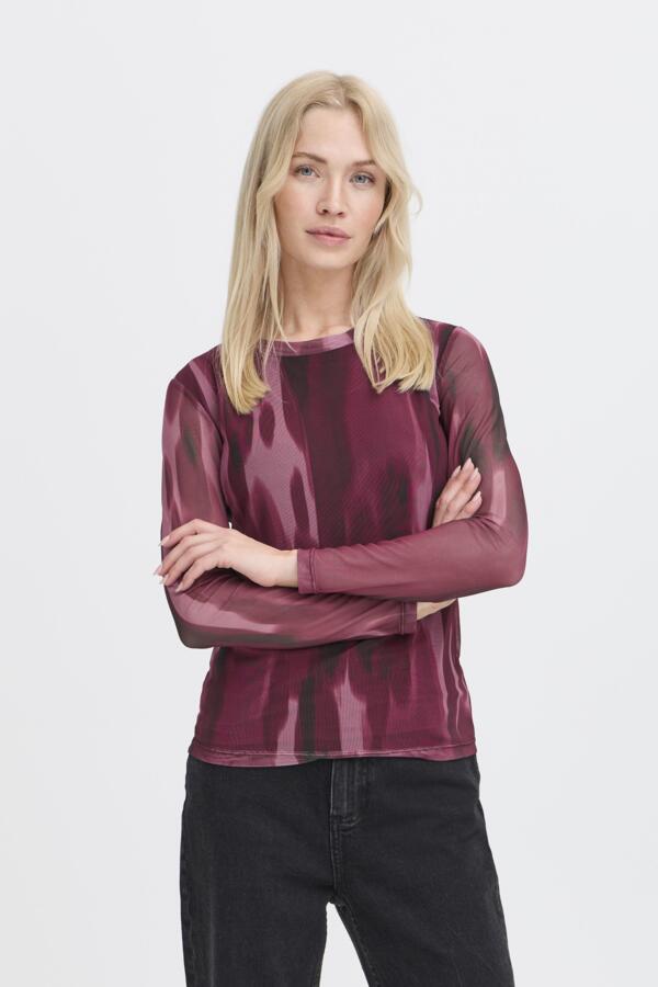 Bypaloma Mesh Ls Top van b.young – Tops voor dames | Meisjes Brugge