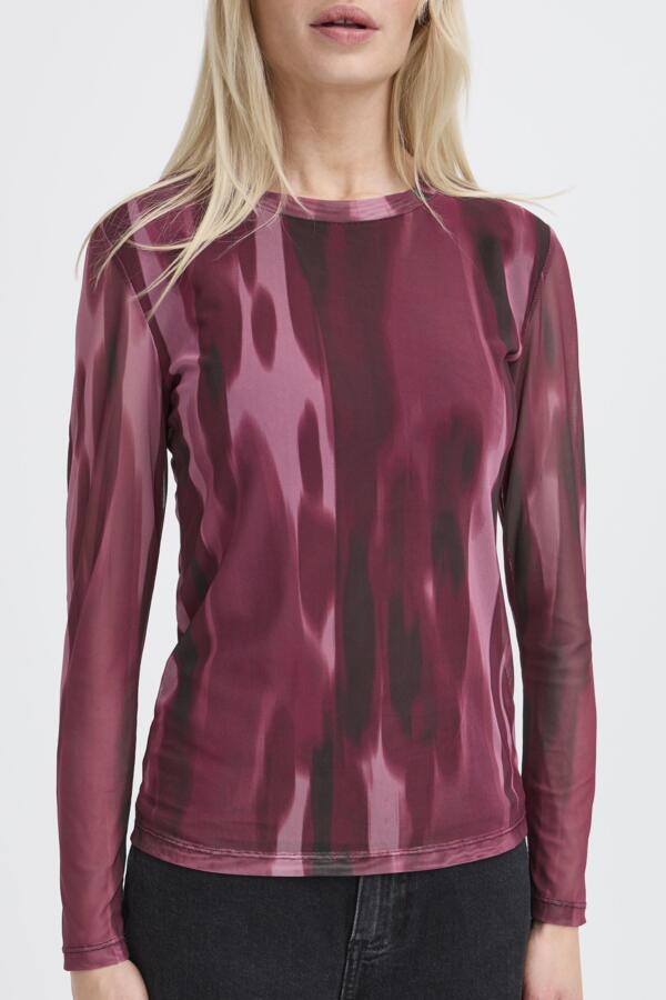 Bypaloma Mesh Ls Top van b.young – Tops voor dames | Meisjes Brugge
