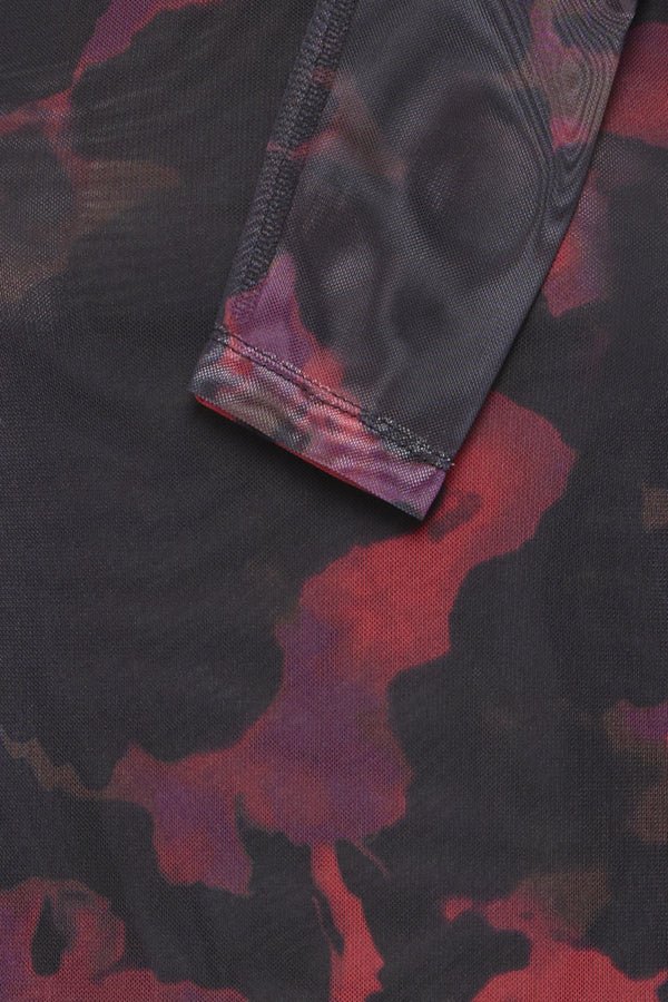 Bypaloma Mesh Ls Top - koop Tops van b.young bij Meisjes Brugge