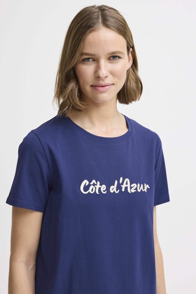 Bypandinna Emb T-shirt - koop T-shirts van b.young bij Meisjes Brugge