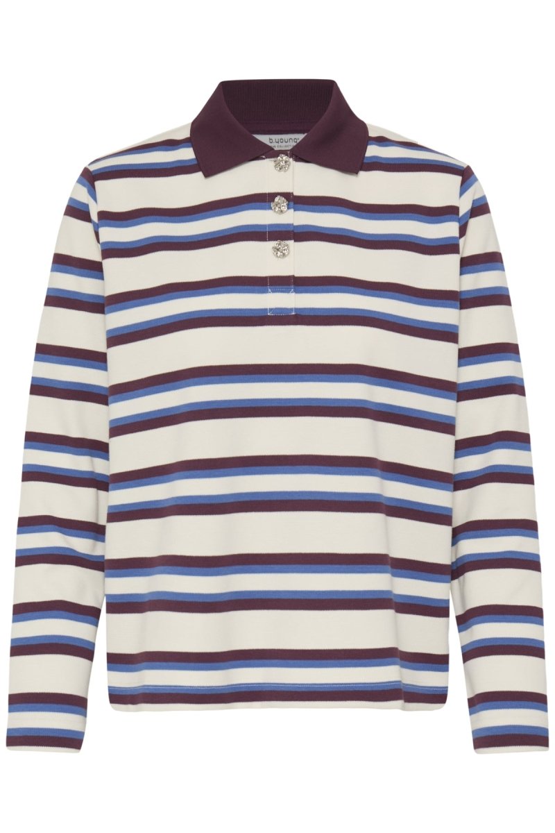 Bypelda Button Polo van b.young – Tops voor dames | Meisjes Brugge