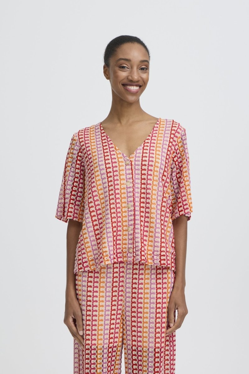 Byprisca Ss Blouse – Shirts voor dames in kleur | Meisjes