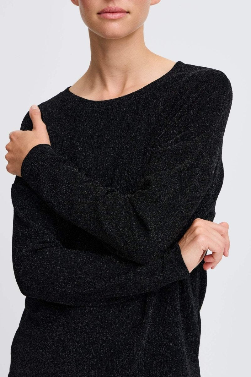 Byshiloh Ls Top Glitter - koop Tops van b.young bij Meisjes Brugge