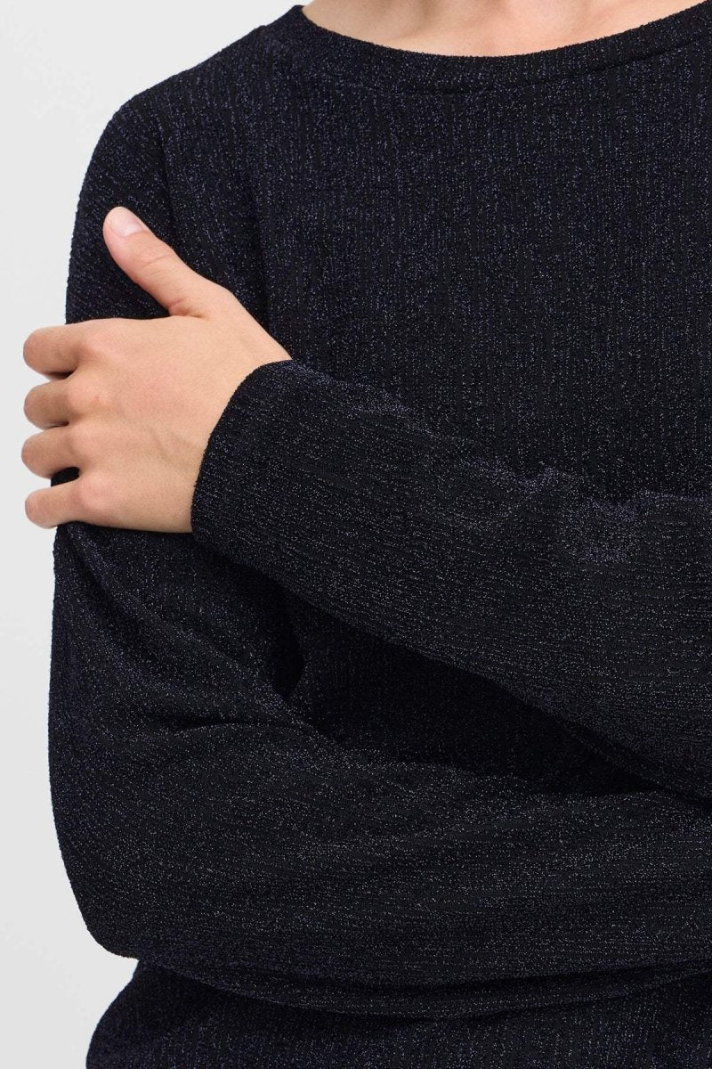 Byshiloh Ls Top Glitter - koop Tops van b.young bij Meisjes Brugge