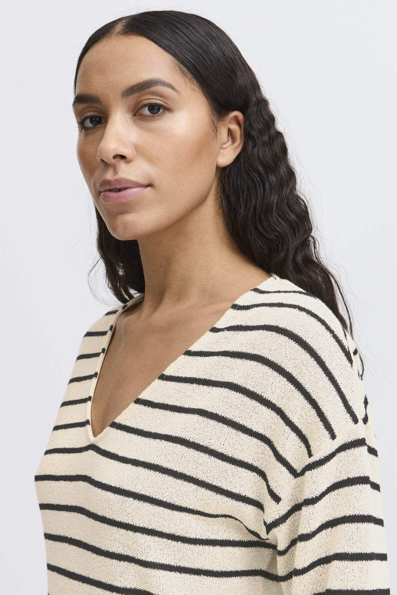 Bysif Stripe Pullover - koop T-shirts van b.young bij Meisjes Brugge