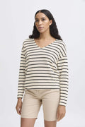 Bysif Stripe Pullover - koop T-shirts van b.young bij Meisjes Brugge