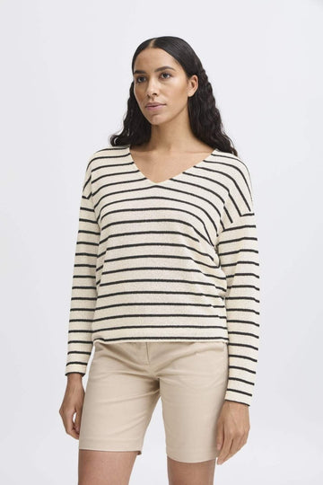 Bysif Stripe Pullover - koop T-shirts van b.young bij Meisjes Brugge