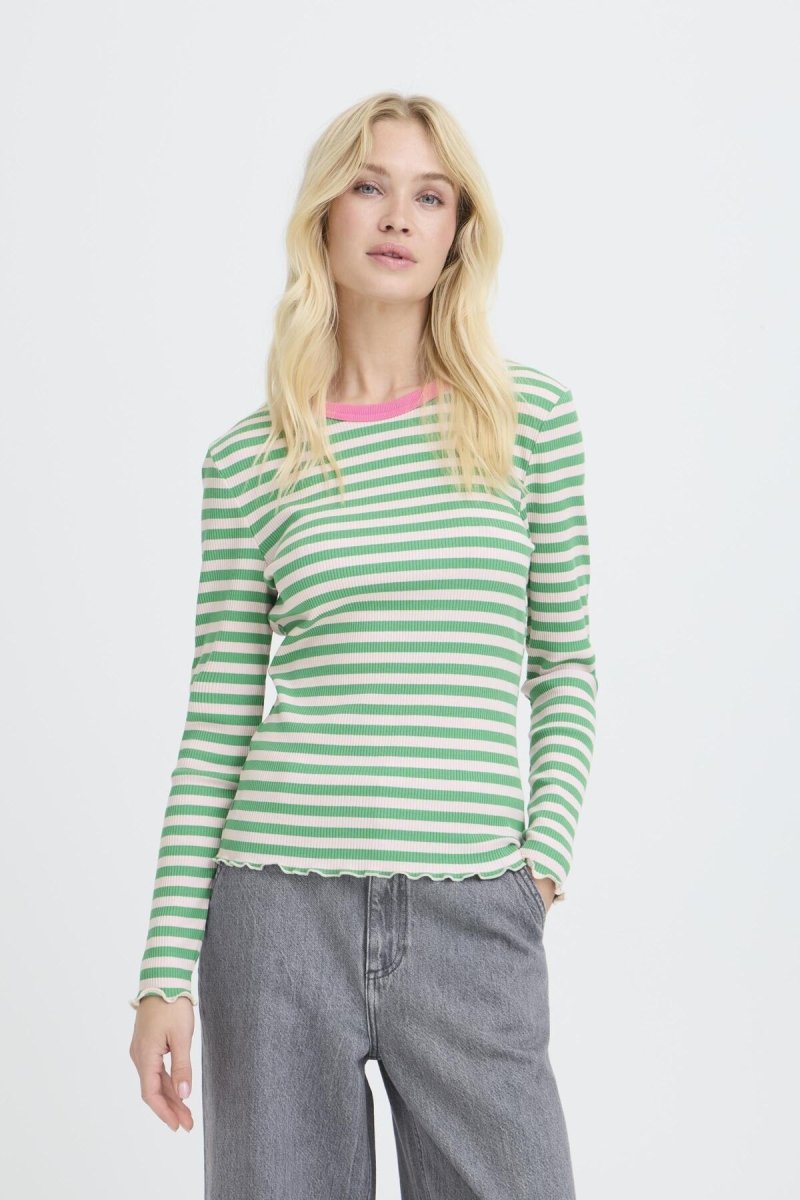Leprechaun Stripe T-shirts - Bysinne Rib Tshirt van b.young