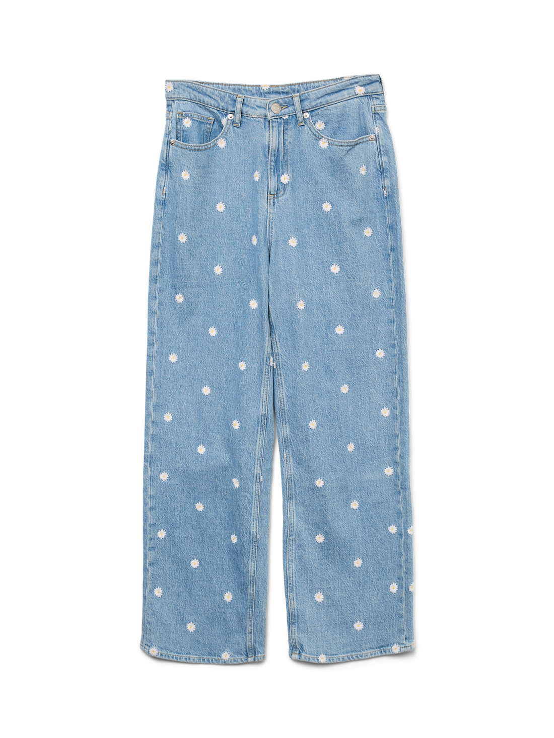 Light blue denim Jeans - Vmtessa Hr Daisy Embroided Jeans Ra3035 van Vero moda