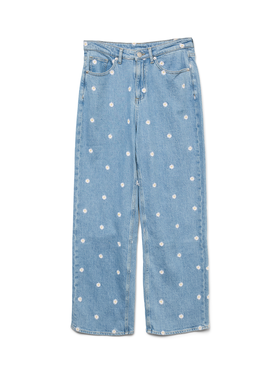 Light blue denim Jeans - Vmtessa Hr Daisy Embroided Jeans Ra3035 van Vero moda