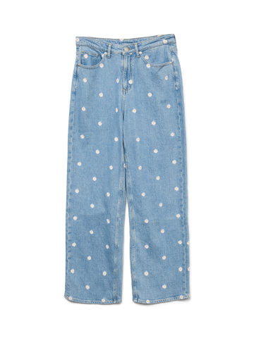 Light blue denim Jeans - Vmtessa Hr Daisy Embroided Jeans Ra3035 van Vero moda