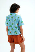 Camisa con estampado Cocotero Small – Shirts voor dames in kleur | Meisjes