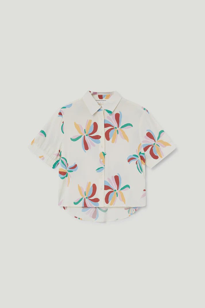 Camisa con estampado Monarda – Shirts voor dames in kleur | Meisjes