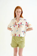 Camisa con estampado Monarda – Shirts voor dames in kleur | Meisjes