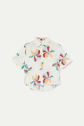 Camisa con estampado Monarda – Shirts voor dames in kleur | Meisjes