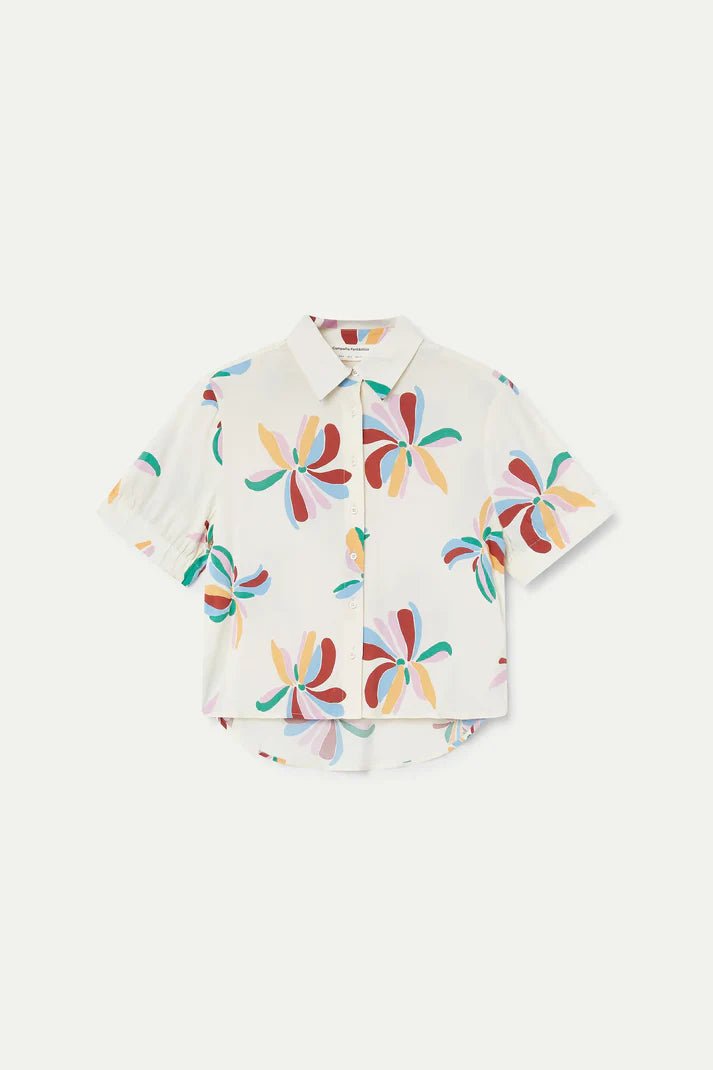Camisa con estampado Monarda – Shirts voor dames in kleur | Meisjes
