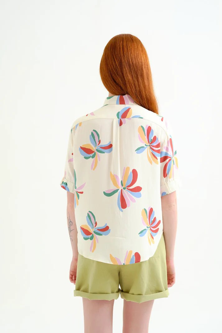 Camisa con estampado Monarda – Shirts voor dames in kleur | Meisjes