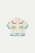 Camisa con estampado Palm & Mermaid – Shirts voor dames in kleur | Meisjes