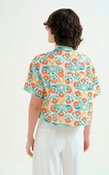 Camisa con estampado Small Royal – Shirts voor dames in kleur | Meisjes