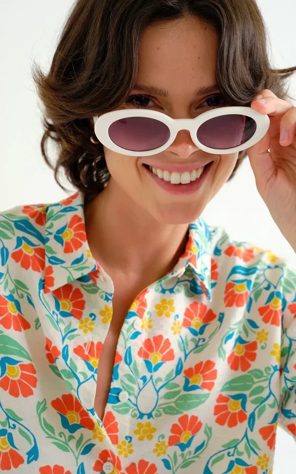 Camisa con estampado Small Royal – Shirts voor dames in kleur | Meisjes
