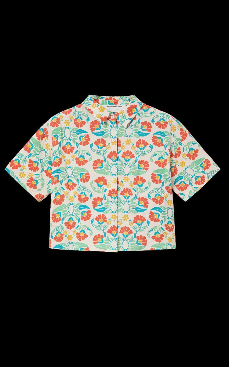 Camisa con estampado Small Royal – Shirts voor dames in kleur | Meisjes
