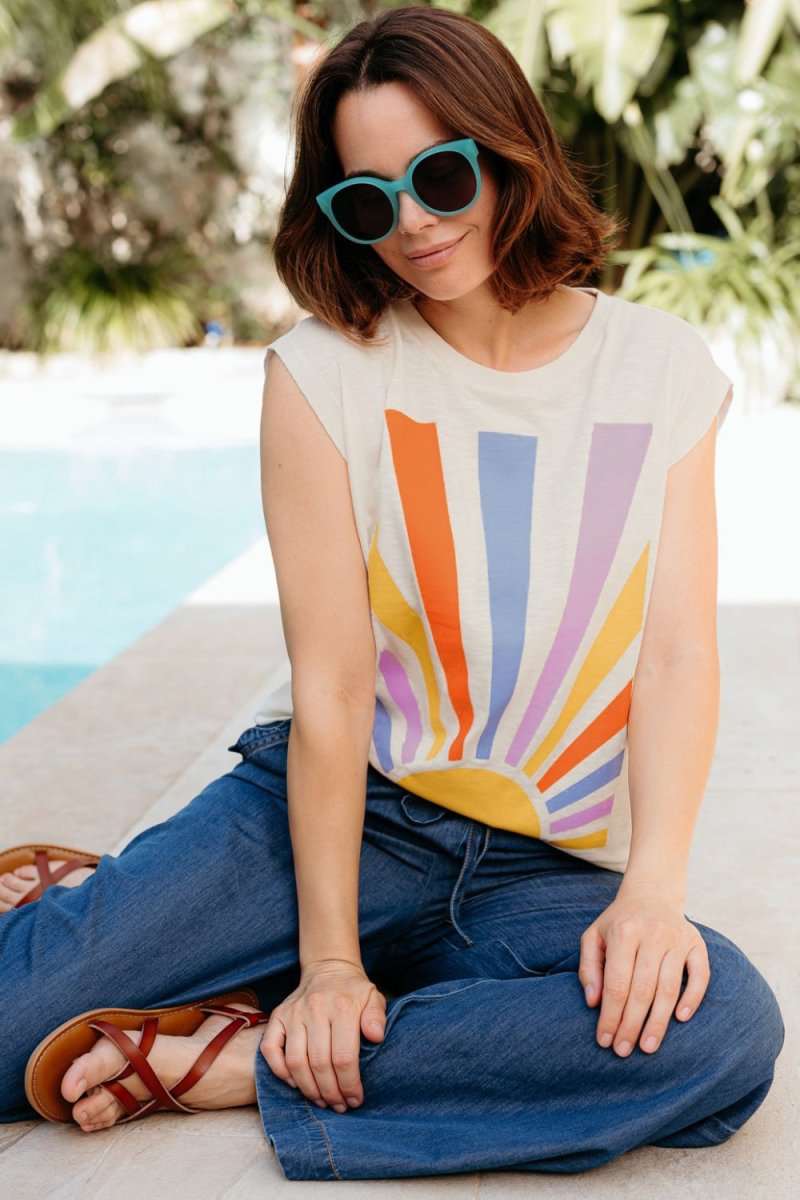 Chrissy Relaxed Tank T-Shirt ss26 – T-shirts voor dames in kleur | Meisjes