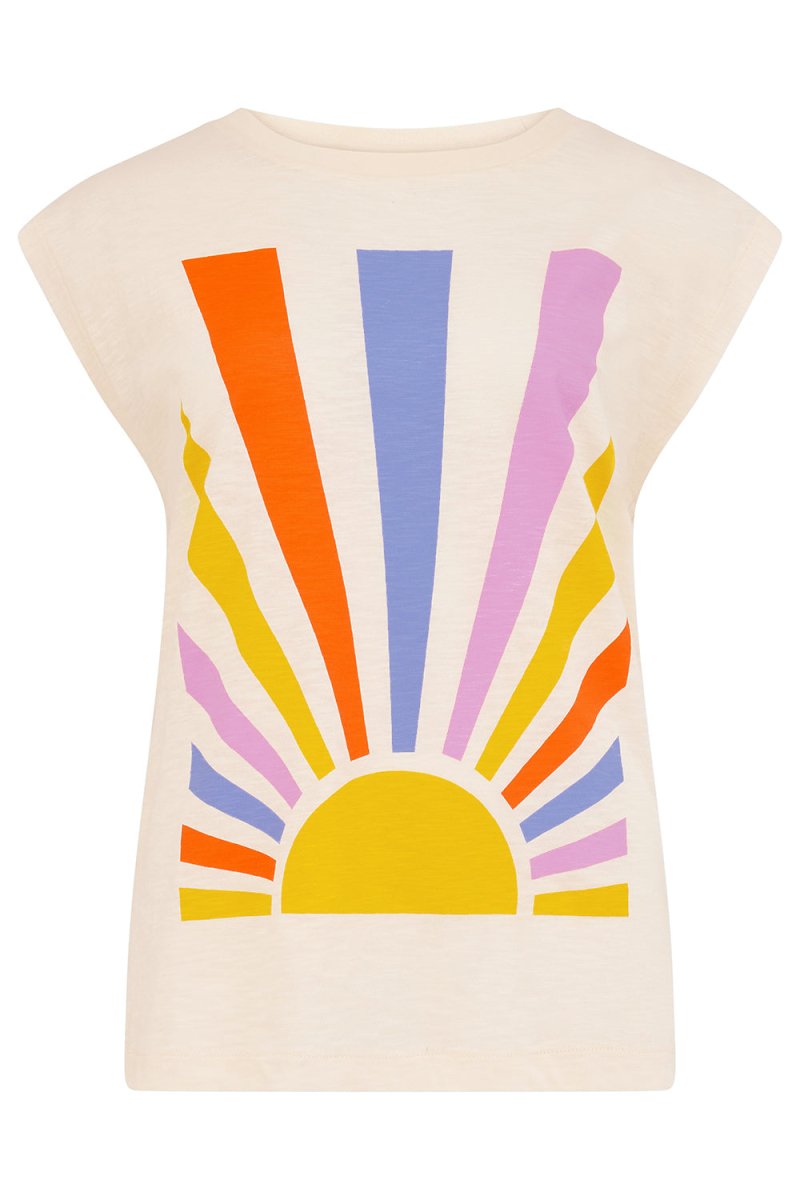 Chrissy Relaxed Tank T-Shirt ss26 van Sugarhill Boutique – T-shirts voor dames | Meisjes Brugge