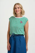 Chrissy Relaxed Tank T-Shirt ss26 van Sugarhill Boutique – T-shirts voor dames | Meisjes Brugge