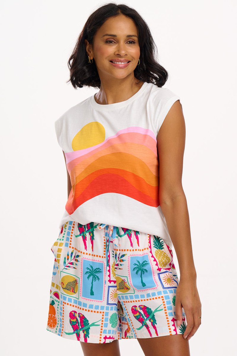 T-shirts - Chrissy Relaxed Tank T-Shirt van Sugarhill Boutique