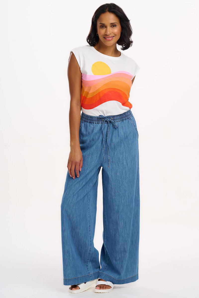 Chrissy Relaxed Tank T-Shirt van Sugarhill Boutique – T-shirts voor dames | Meisjes Brugge