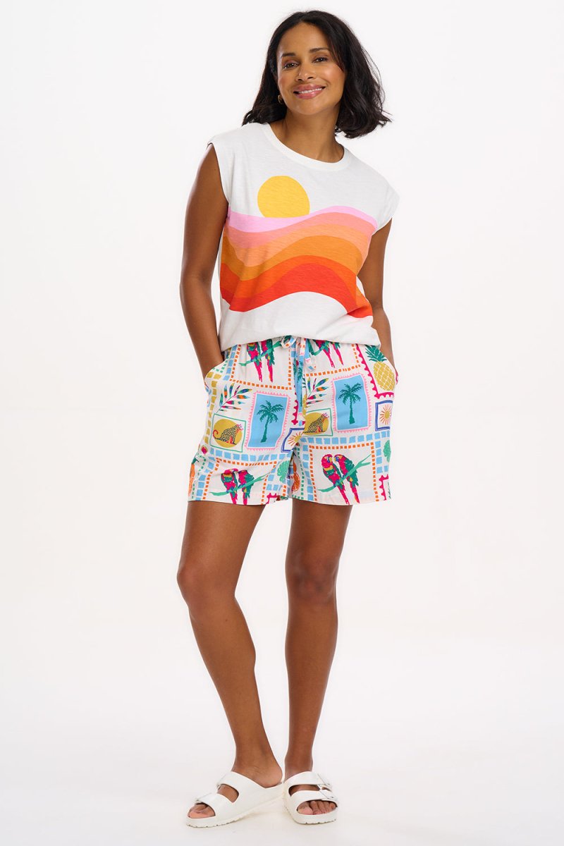 T-shirts - Chrissy Relaxed Tank T-Shirt van Sugarhill Boutique