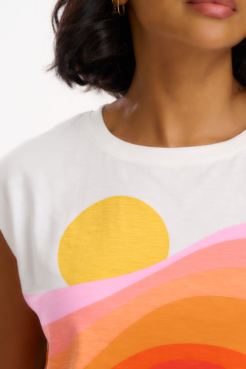 Chrissy Relaxed Tank T-Shirt van Sugarhill Boutique – T-shirts voor dames | Meisjes Brugge