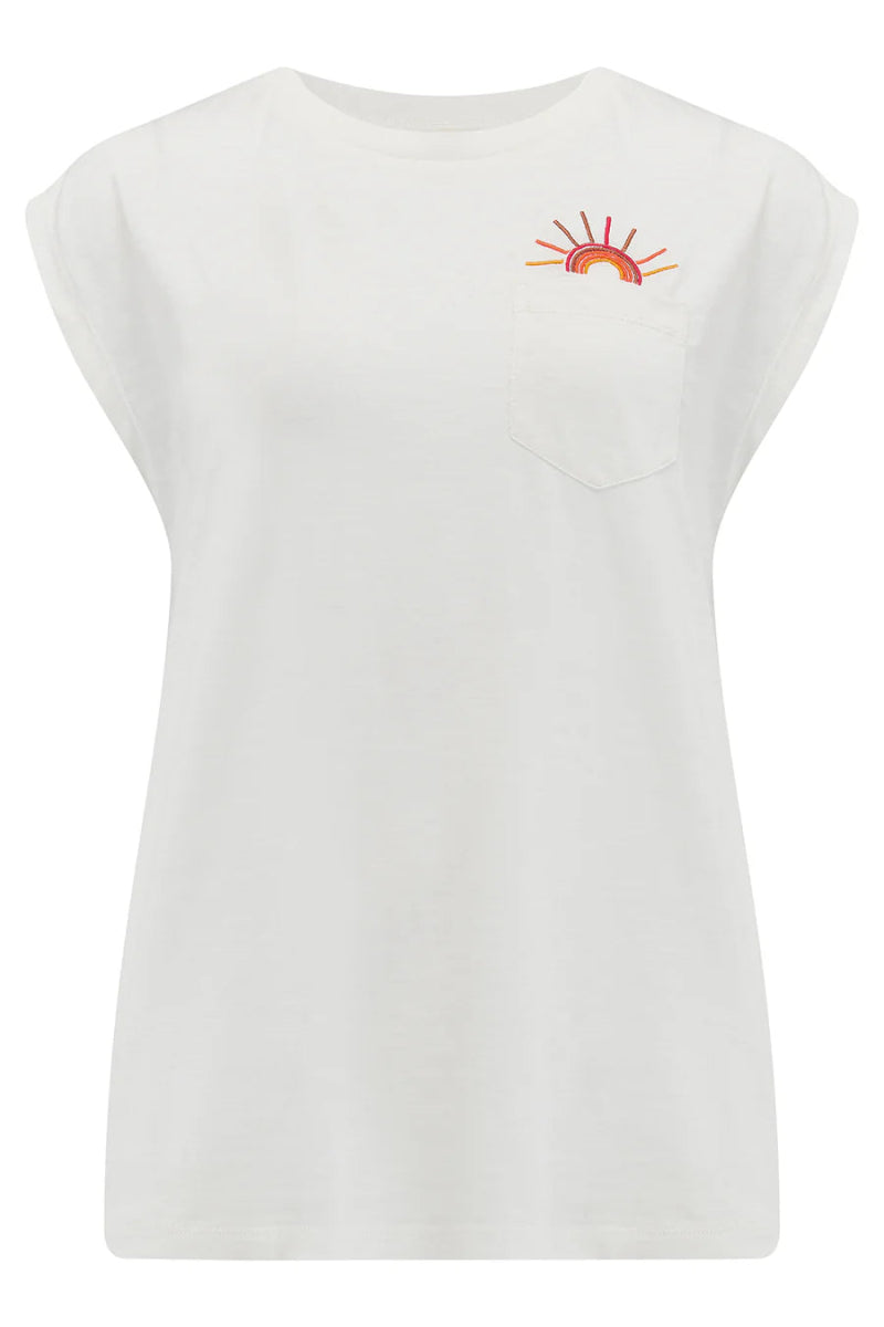 T-shirts - Chrissy Relaxed Tank T-Shirt van Sugarhill Boutique